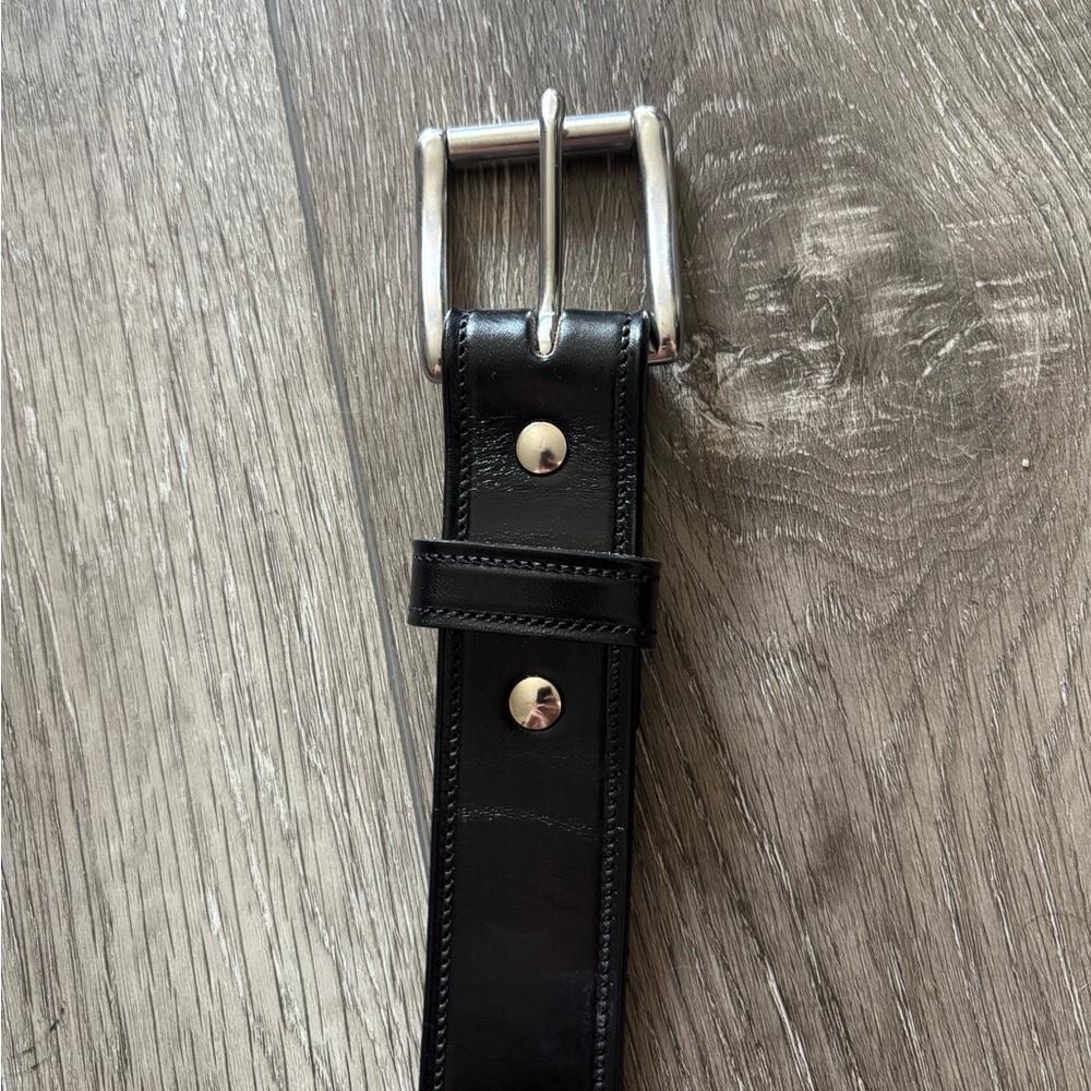 Black 36L Hanks "The Canyon" Leather Belt 1.5in